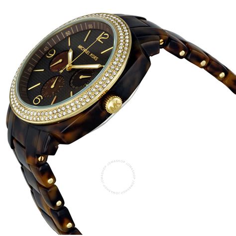 michael kors tortoise shell boyfriend watch